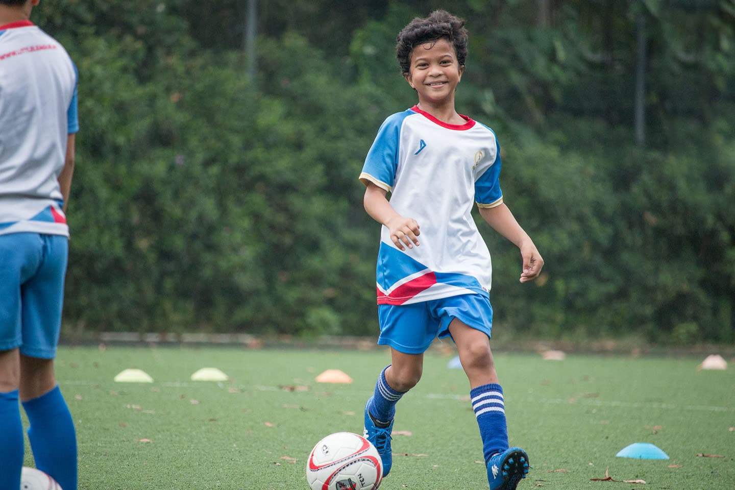 Little League Soccer training session